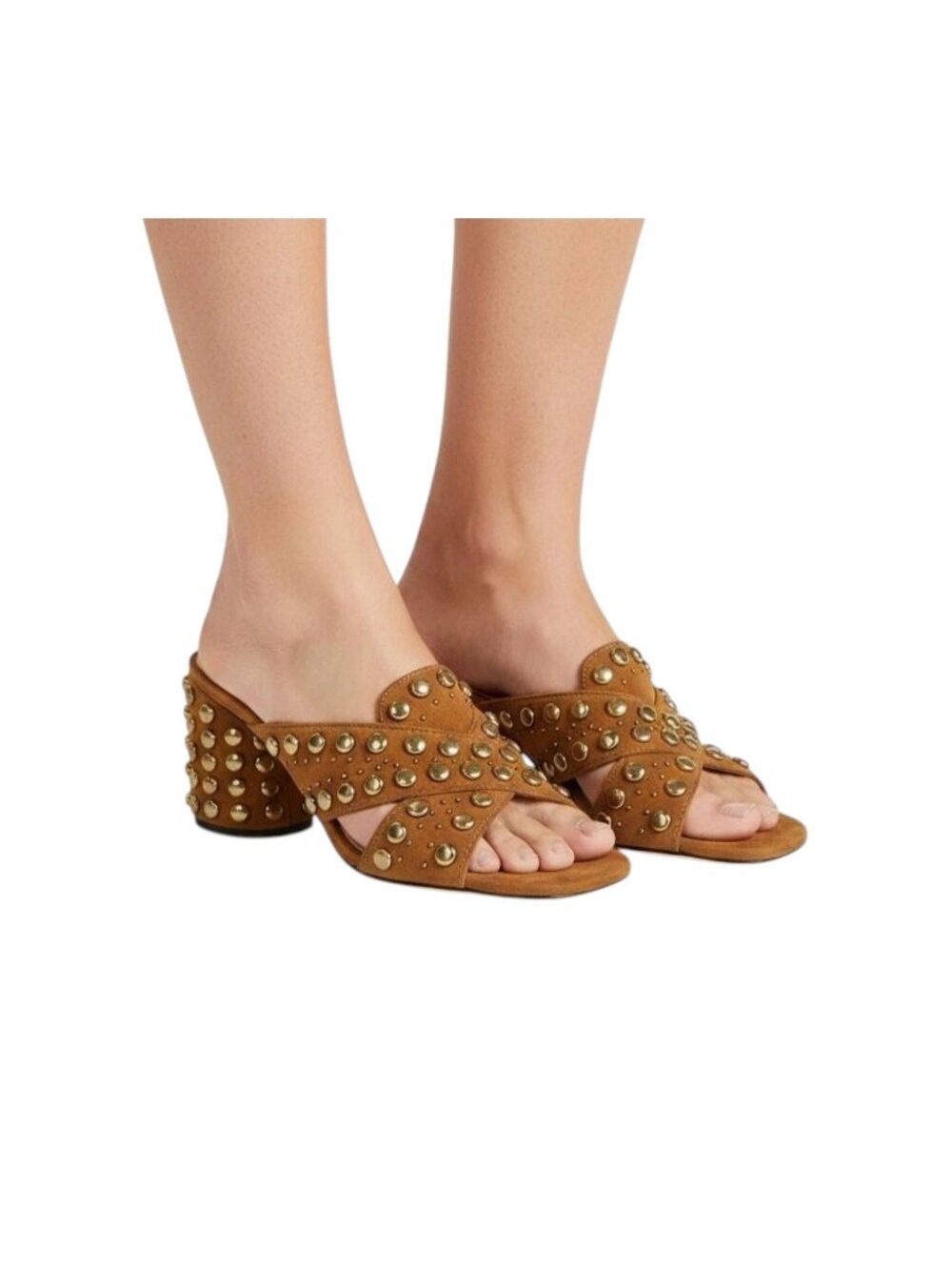 Marc Jacobs Aurora Studded Mule Sandals Womens US 6 EU 36 Chunky Bohemian-chic